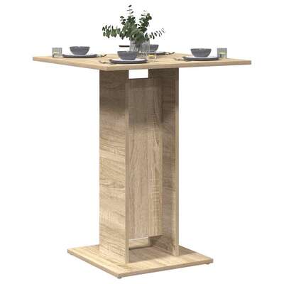 Bistro Table Sonoma Oak 60x60x75 cm Chipboard