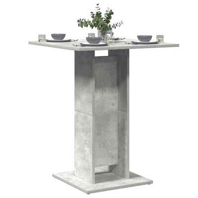 Bistro Table Concrete Grey 60x60x75 cm Chipboard