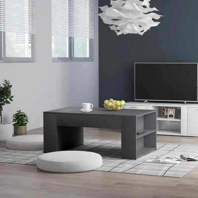 Coffee Table Grey 100x60x42 cm Chipboard