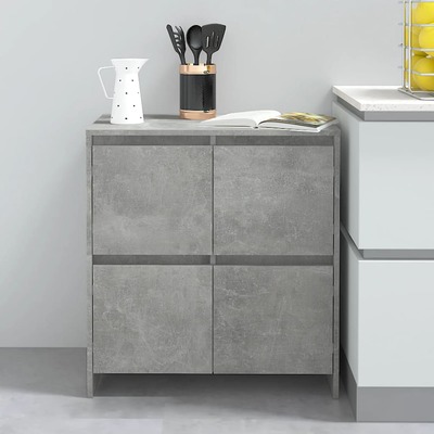 Buffets & Sideboard Wall Mount Concrete Grey Chipboard