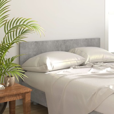 Bed Headboard - Concrete Grey Engineered Wood
