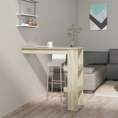 Wall Bar Table Sonoma Oak Engineered Wood
