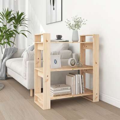 Bookcases/Room Divider Solid Wood Pine