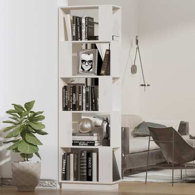 Bookcases Cabinet White Solid Wood Pine