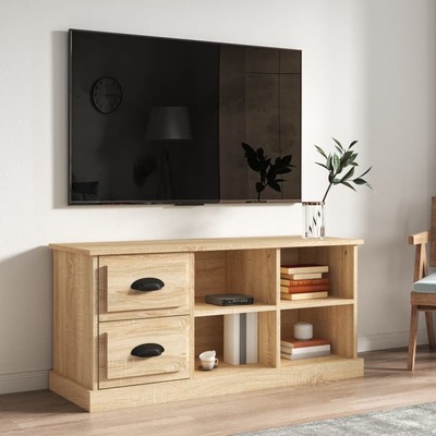 Elegant Sonoma Oak Engineered Wood TV Cabinet