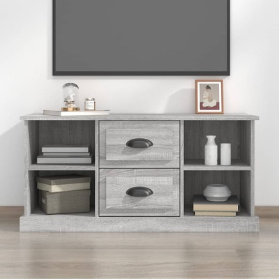 Elegantly Minimalist Grey Sonoma Engineered Wood TV Cabinet