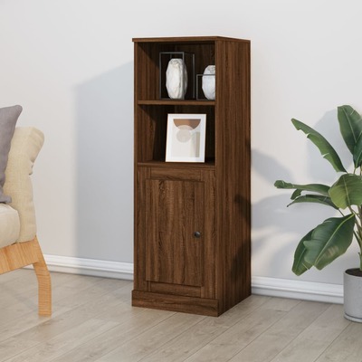 Engineered Wood Highboard: A Stylish Storage Brown Oak