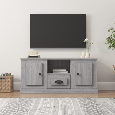 Grey Sonoma Engineered Wood TV Cabinet for a Stylish Home