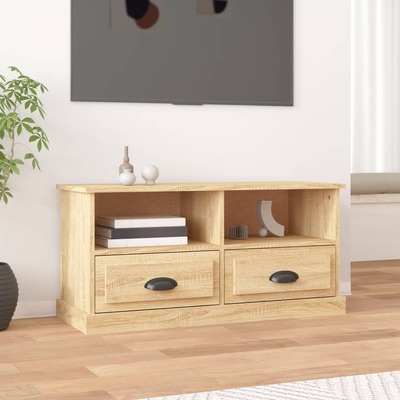 Modern Functionality: Sonoma Oak Engineered Wood TV Cabinet