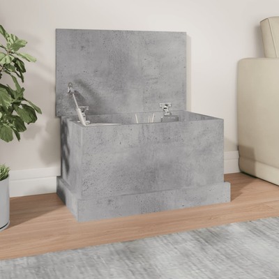 Concrete Grey Engineered Wooden Organizer with Compartments