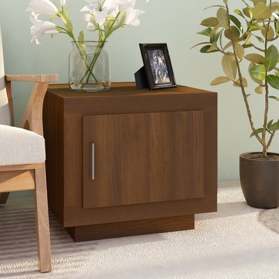 Coffee Table Brown Oak Engineered Wood