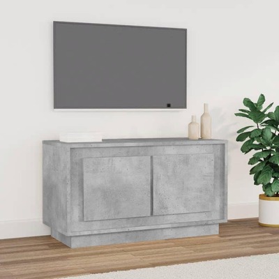 Organize and Beautify: Concrete Grey Engineered Wood TV Cabinet