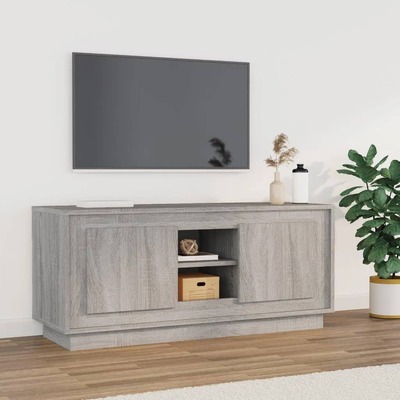 Crafted Grey Sonoma Engineered Wood TV Cabinet for Stylish Interiors
