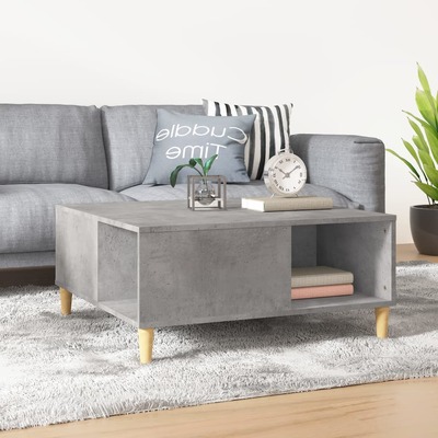 Urban Zen: Concrete Grey Engineered Wood Coffee Table