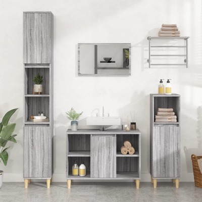Grey Sonoma Tinted Engineered Wooden Basin Organizer