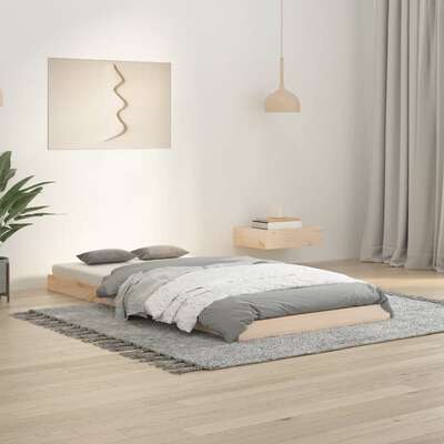 Single Bed Frame Solid Pine Wood 90x190cm | EXTG