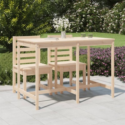 Pine Symphony: Solid Wood Garden Table Crafting Harmony in Nature