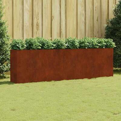 Corten Steel Raised Garden Bed 280cm | EXTG