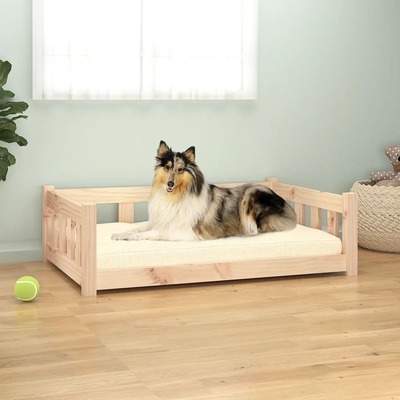EcoPup Deluxe Solid Pine Dog Bed - Stylish and Comfortable