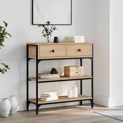 Console Table Sonoma Oak Hallway Shelf | EXTG