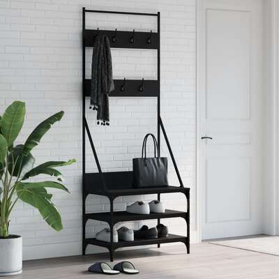 Clothes Rack Shoe Storage (Black)