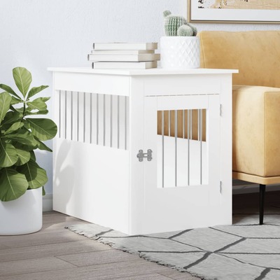 Dog Crate Furniture White Wood
