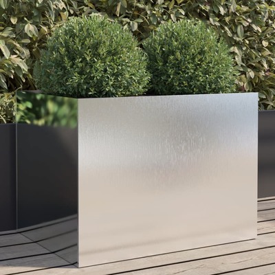 Planter Silver Stainless - Steel