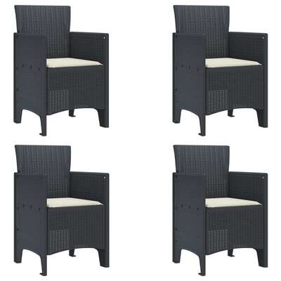 Premium Garden Chair 4 pcs Anthracite Living Space Upgrade Essentials 