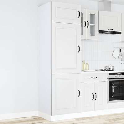Kitchen Cupboard Kalmar White Engineered Wood kitchen cabinet unit