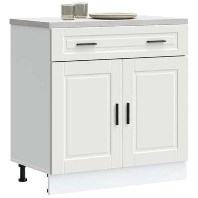 Kitchen Base Cabinet Engineered Wood White | EXTG