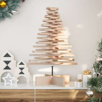 Wooden Christmas Tree for Decoration Xmas Tree Ornament - Solid Wood Pine