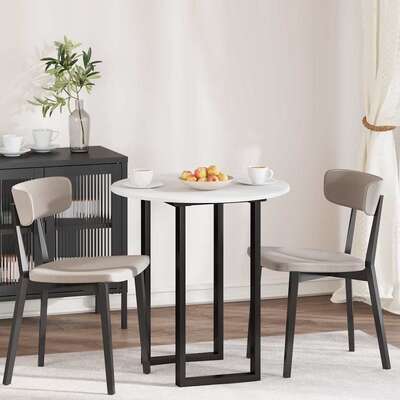 Stylish Table Top White 1 Engineered wood - Sturdy Frame - Stylish