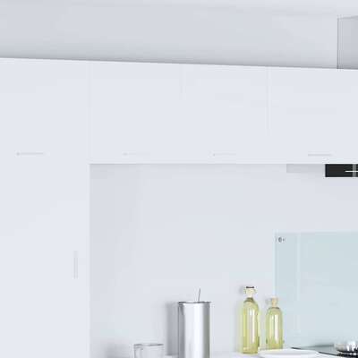 Compact Hanging Cabinet with Shelf Riga 2 pcs White - Soft