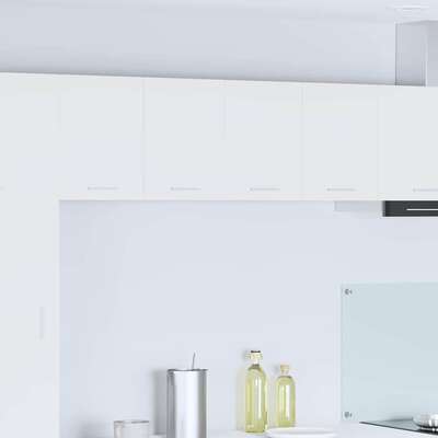 Cozy Hanging Cabinet with Shelf Riga 2 pcs White - Durable