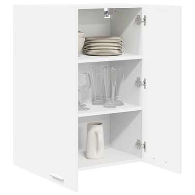 Modern Hanging Cabinet Riga White Engineered Wood - Sturdy Frame