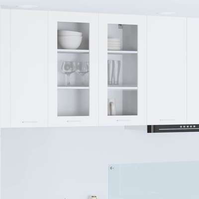 Luxury Hanging Cabinet Riga White Engineered Wood - Premium Comfort