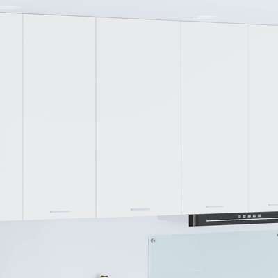 Premium Hanging Cabinet Riga White Engineered Wood - Durable