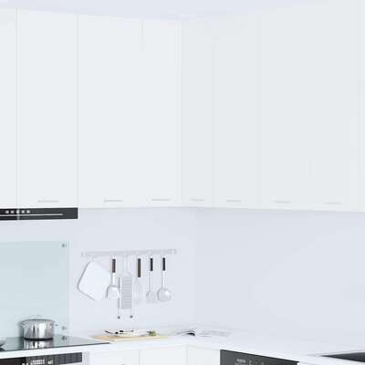 Functional Hanging Cabinet Riga White Engineered Wood