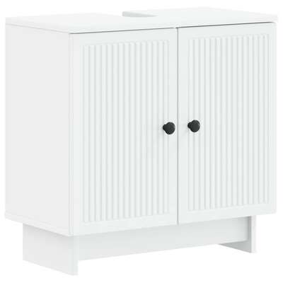 Bathroom Sink Cabinet White Modern 59.5x31.5x59cm