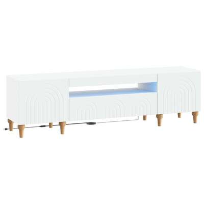 Modern TV Cabinet White Wood