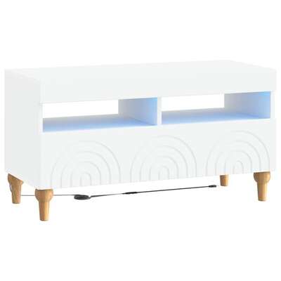 White Engineered Wood TV Cabinet