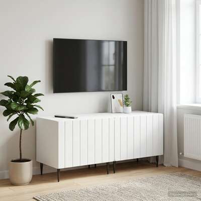 White TV Cabinet Engineered Wood 49x35x43cm