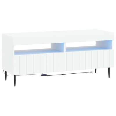Modern TV Cabinet White Wood