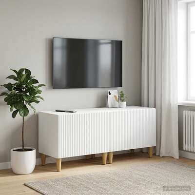 White TV Cabinet Engineered Wood 49x35x43cm