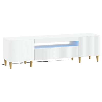 Modern TV Cabinet White Wood