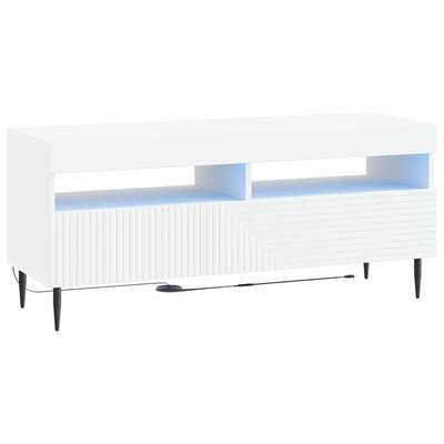 Modern TV Cabinet White Wood