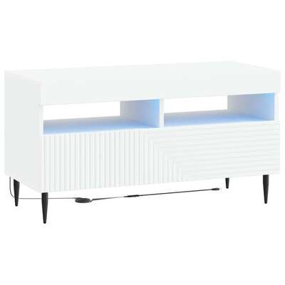Modern TV Cabinet White Wood