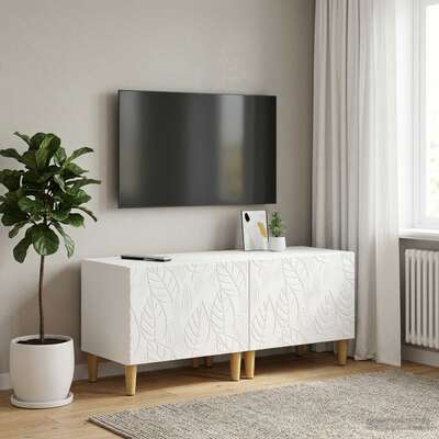White TV Cabinet Engineered Wood 49x35x43cm