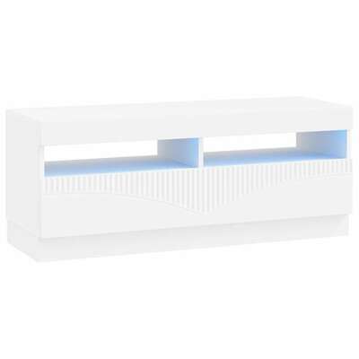 Modern TV Cabinet White Wood