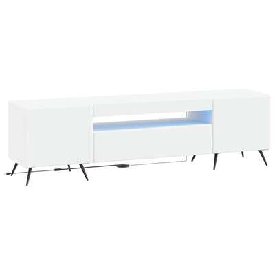 Modern TV Cabinet White Wood